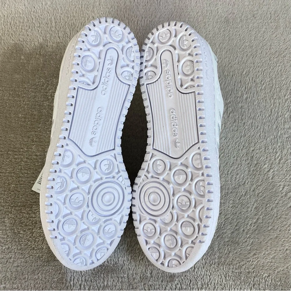 Adidas Forum Bold Stripes Womens Platform Sneakers Shoes 7.5 White Leather NEW_9